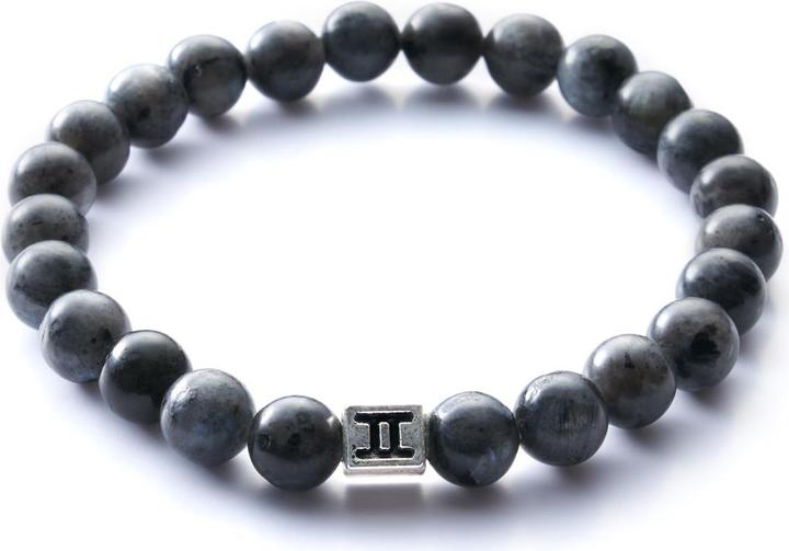 Gemini Classic Larvikite Grey Wolf (20 cm, Edelstahl)