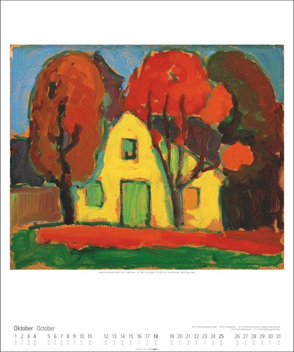 Produktbild Der Blaue Reiter Kalender 2026 (46 x 55 cm, Deutsch, Englisch)