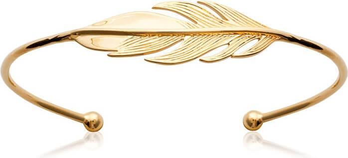 Image du produit Lara BRACELET Plaqué or - JONC - 56 MM - PLUME (5.60 cm)