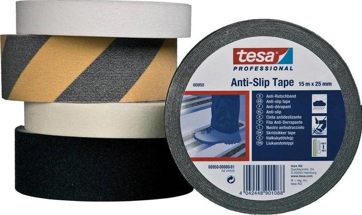Produktbild tesa Anti-Rutsch Klebenband,15 x 25mm,schwarz (25 mm)