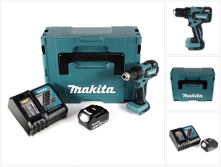 Produktbild Makita DDF 459 RM1J Akku Bohrschrauber 18V 45Nm im Makpac + 1x 4,0 Ah Akku + Ladegerät (Akkubetrieb)