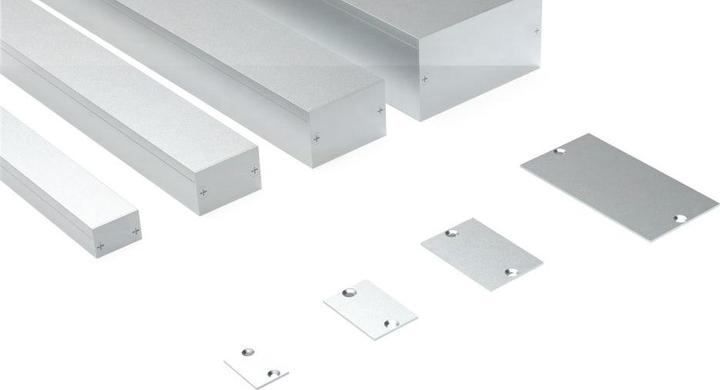 Actual product image Elbro End plate for cable duct, aluminium, 60×40mm, with screws