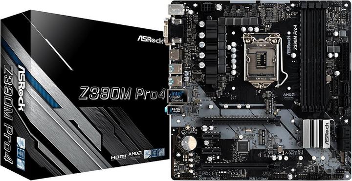 Produktbild AsRock Z390M Pro4 (LGA 1151, Intel Z390, mATX)