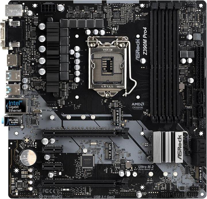 AsRock Z390M Pro4 (LGA 1151, Intel Z390, mATX)