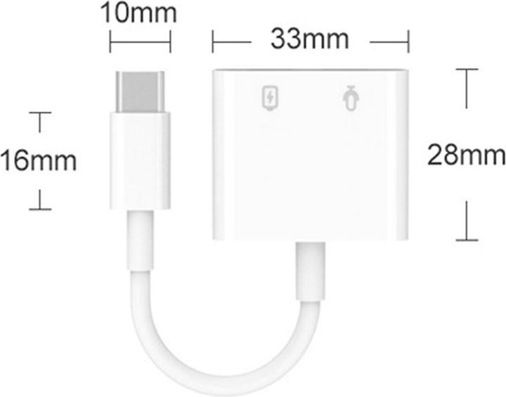 Produktbild Deltalabs USB C Adapter 3.5mm Audio + Lade Splitter 60W Power Delivery (3.5mm Buchse, USB Typ C)