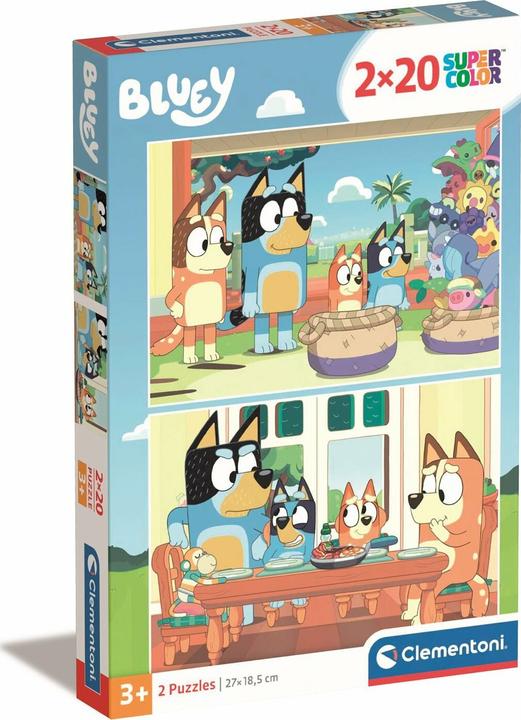 Produktbild Clementoni Puzzle Super Color Bluey, 2x20tlg. (20 Teile)