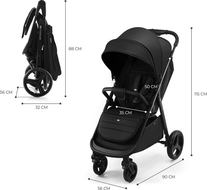 Produktbild KinderKraft Baby Stroller RINE CLASSIC BLACK