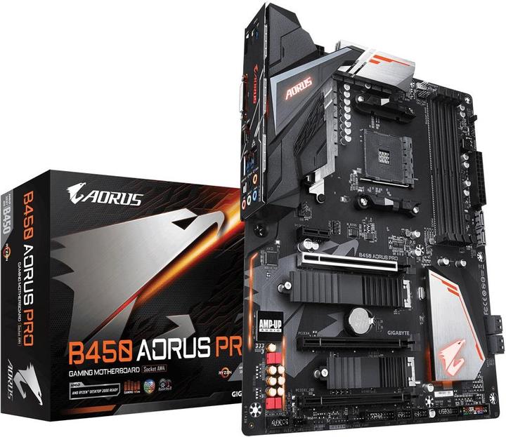Produktbild Gigabyte B450 Aorus Pro (AM4, AMD B450, ATX)