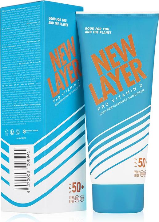 Actual product image New Layer Pro Vitamin D (Suntan cream, SPF 50+, 200 ml, 252 g)