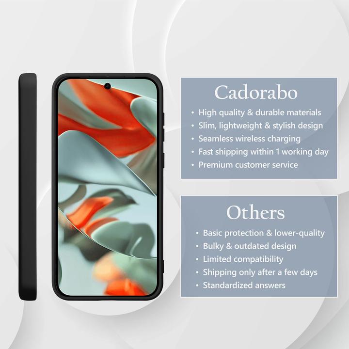 Actual product image Cadorabo Case for Google Pixel 9 PRO XL TPU Liquid Silicone Cover (Google Pixel 9 Pro XL)