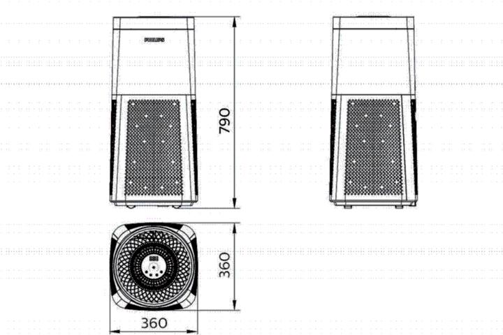 Productafbeelding Philips Luchtdesinfectie-eenheid 53101700 UVCA200 mobiele UV-C 120W/3 trappen (28 m²)