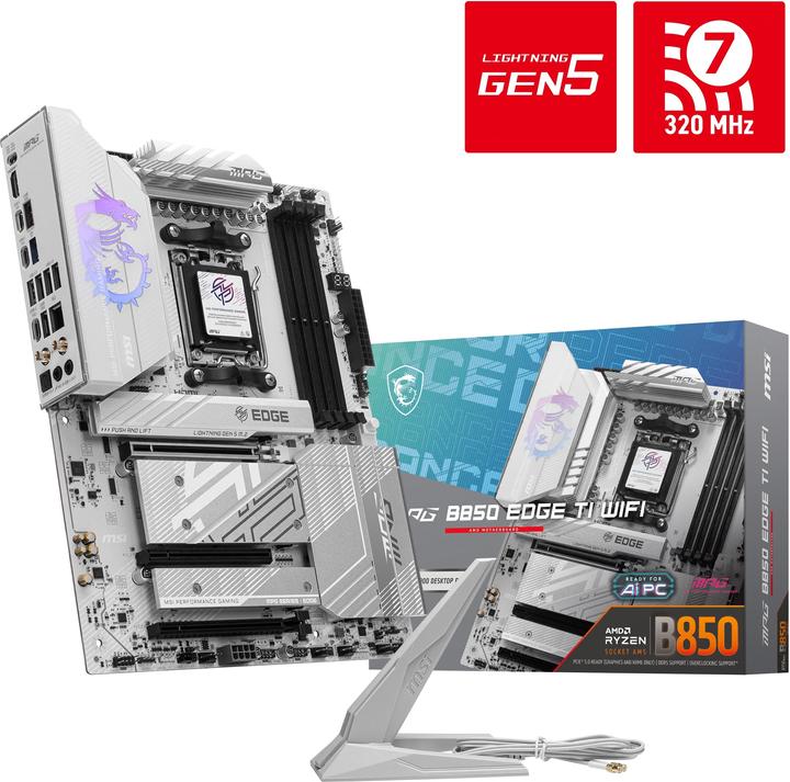Immagine prodotto MSI MPG B850 EDGE TI WIFI (AM5, AMD B850, ATX)
