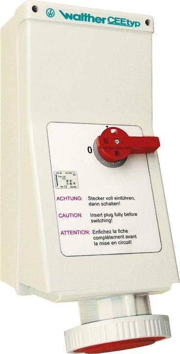 Image du produit Walther Werke WAL AN179 Prise murale 5x125A 400V 50/60Hz 6h avec interrupteur