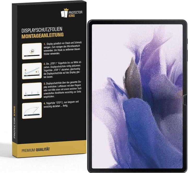 Actual product image Protectorking 4x Panzerfolie Anti-Shock matt entspiegelt (4 Piece, Galaxy Tab S7 FE)