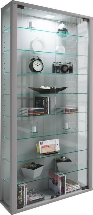 Actual product image VCM Collection wall display case wood glass Vitrosa Maxi (59 x 18 x 114 cm)