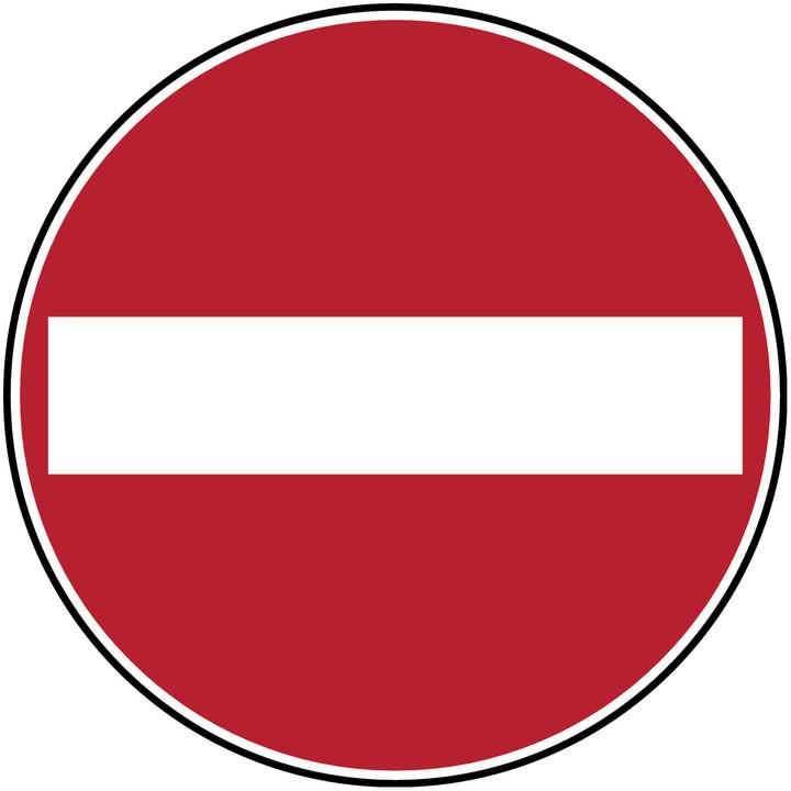 Actual product image Brady Prohibition signs - No entry