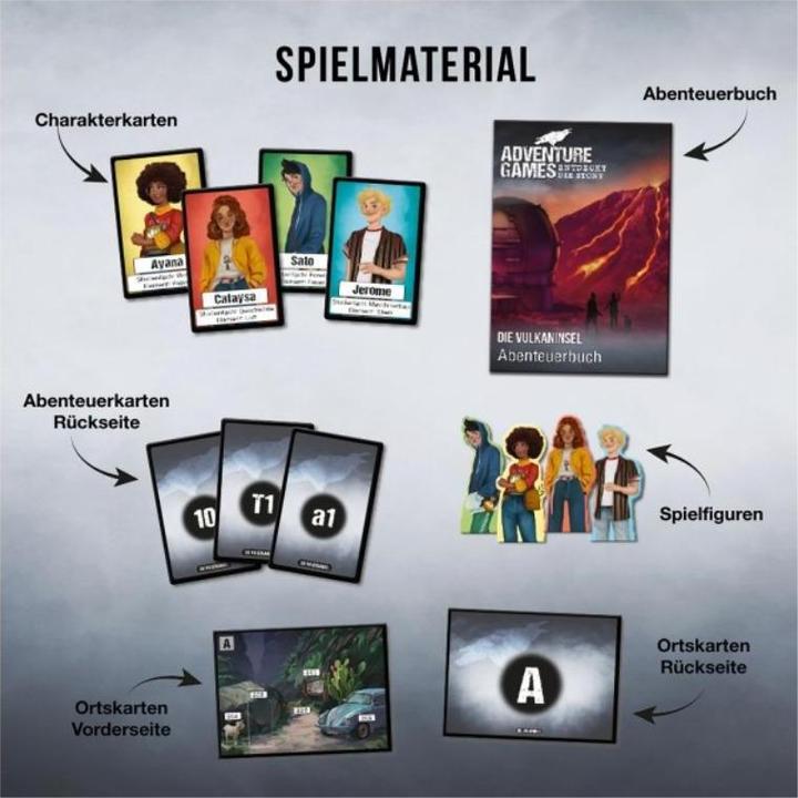 Productafbeelding Kosmos Avontuurlijke spelletjes: Het vulkaaneiland (Duits)
