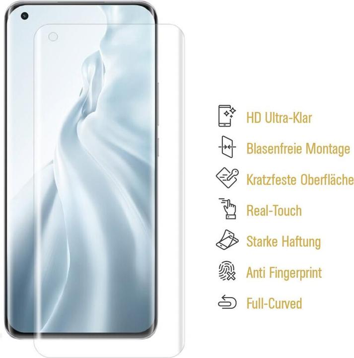 Produktbild Protectorking 2x Panzerfolie Anti-Shock HD Klar (2 Stück, Xiaomi Mi 11 Pro)