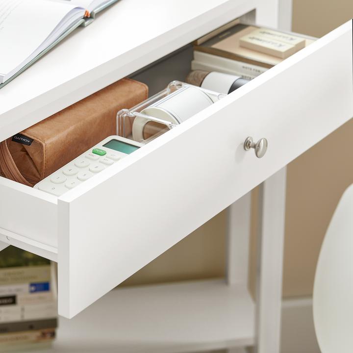Actual product image SoBuy Corner desk with shelf and drawer (76 x 76 x 76 cm)