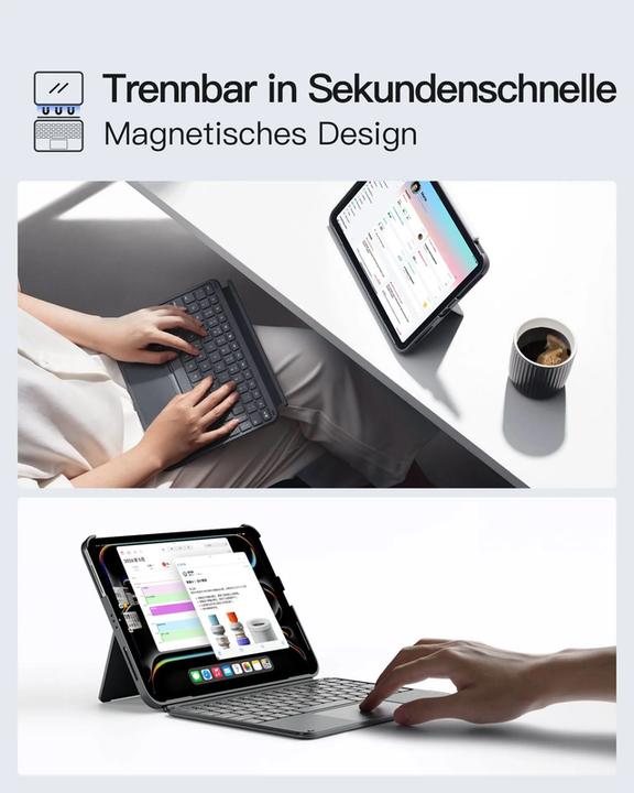 Actual product image Inateck Keyboard iPad 04122-11 gray (KB04122-11 gray) (DE)