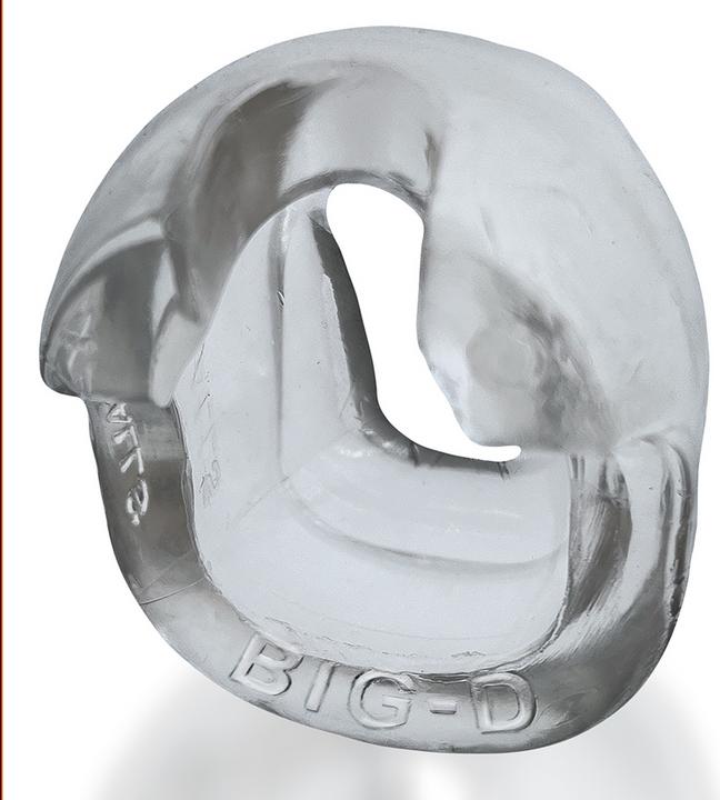 Actual product image Oxballs Big-D Shaft Grip Cockring Clear (4 cm)