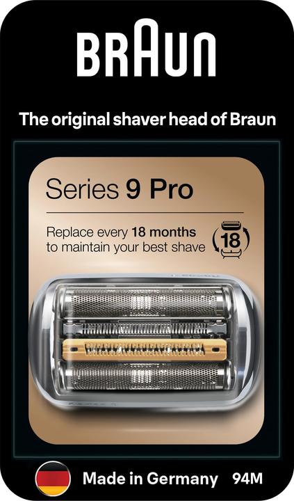 Produktbild Braun Elektrorasierer Ersatzscherteil 94M (1 x)