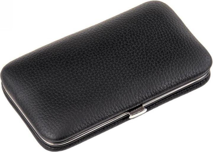 Immagine prodotto Sacher TF100R.1504 - Set di 4 pezzi per manicure in pelle nera