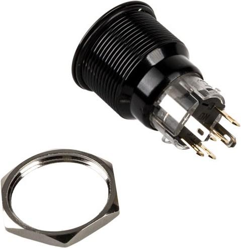 Produktbild DimasTech Vandalismusschalter/-taster 22mm, Blackline Dot - RGB