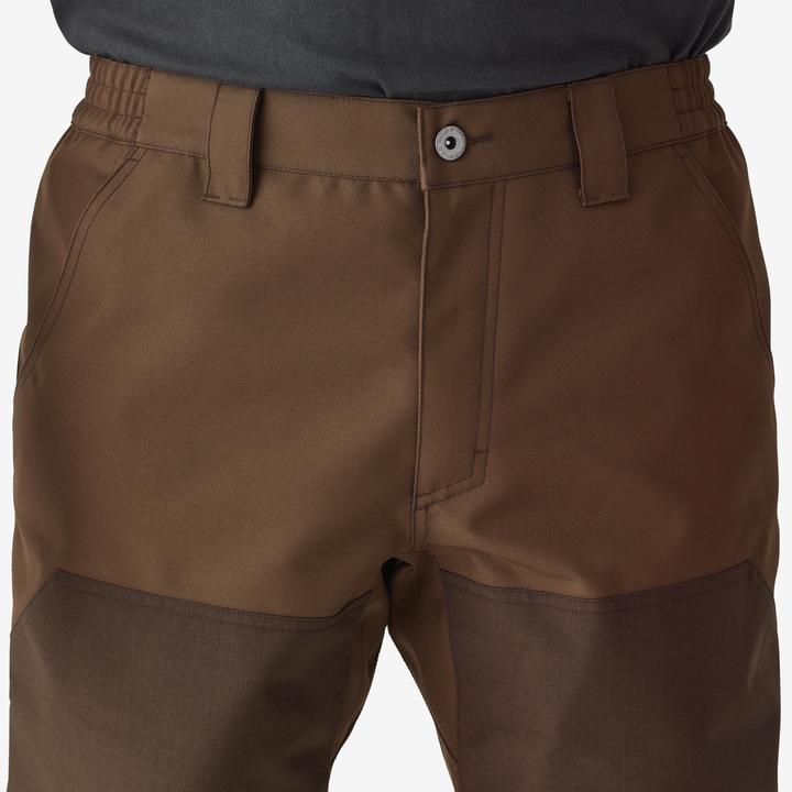 Actual product image Solognac Hunting reinforced waterproof trousers woodland 500 two-tone/brown (L)