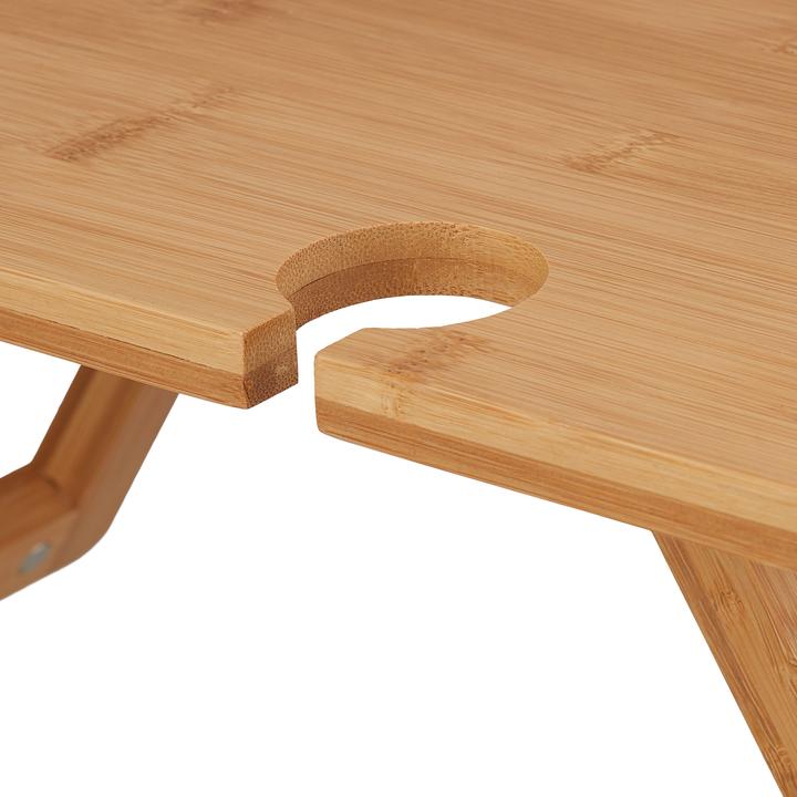 Actual product image Relaxdays Picnic wine table (Wine bottle holder)