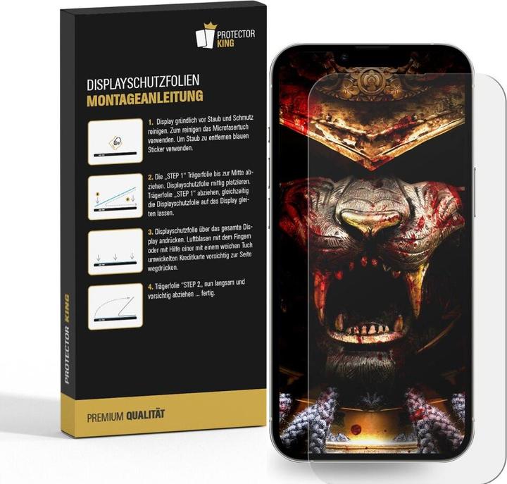 Actual product image Protectorking 4x 9H Panzerglas flexibel HD Klar (4 Piece, Apple iPhone 14 Plus)