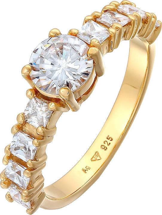 Immagine prodotto Elli Anello Zirconia Fidanzamento Eternità Argento 925 (54, 925 Argento)