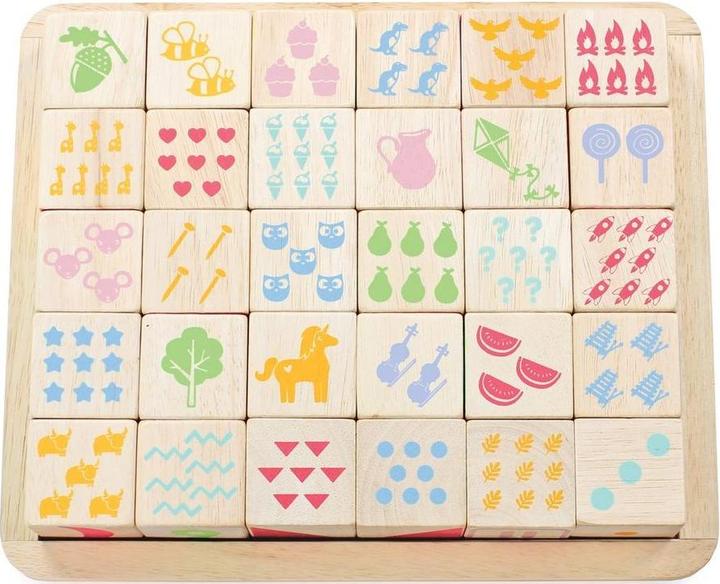 Image du produit Le Toy Van Cubes en bois colorés - ABC & plus
