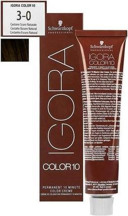 Actual product image Schwarzkopf Professional Igora Color10 hair color (3-0 Dark Brown)