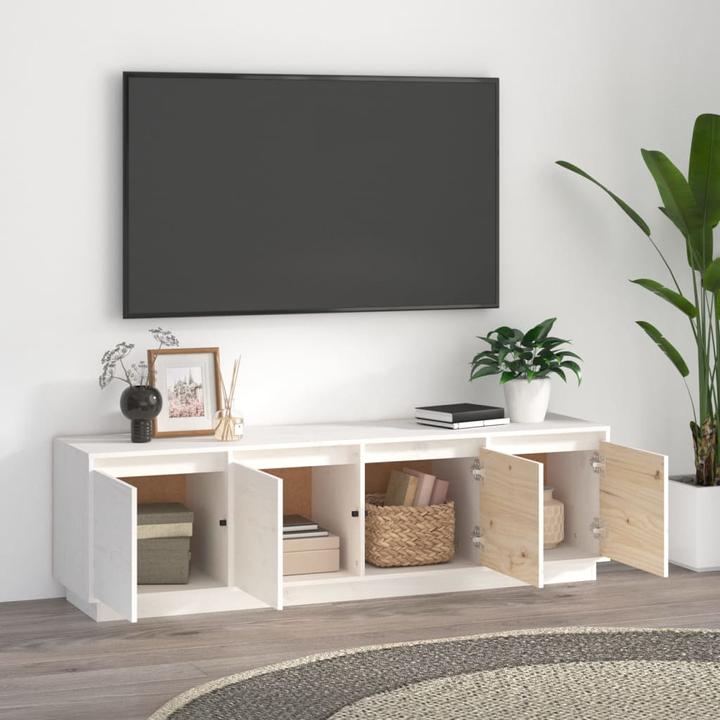 Produktbild VidaXL TV-Schrank Weiss 156x37x45 cm Massivholz Kiefer,Farbe