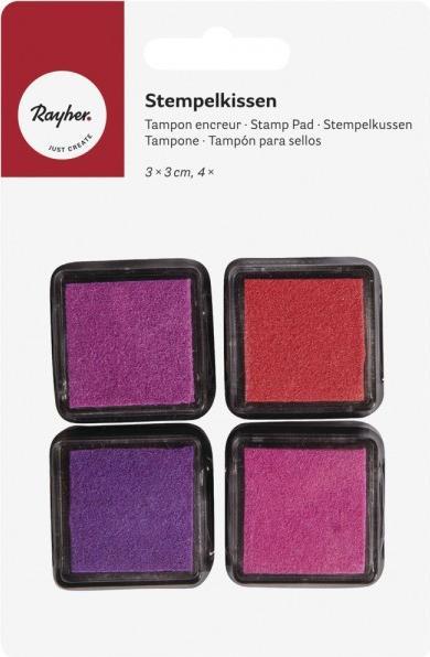 Produktbild Rayher Mini-Stempelkissen Set - Girls, pink