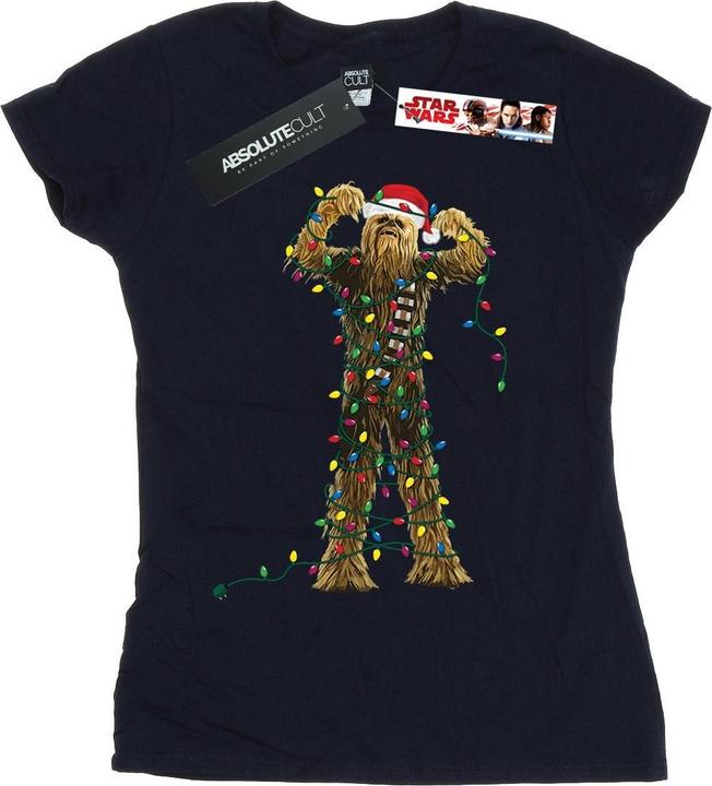 Star Wars Chewbacca Christmas Lights TShirt (S)