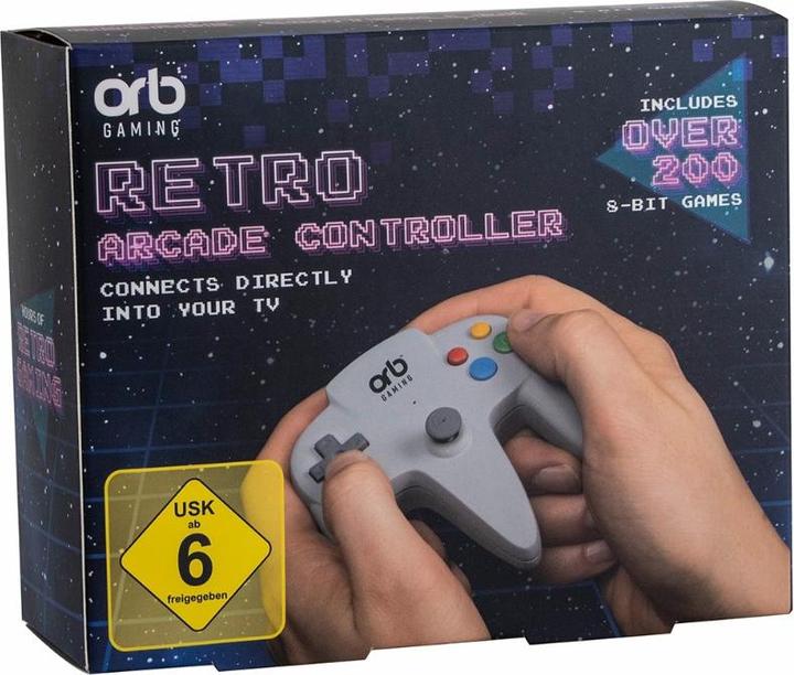Image du produit ORB - Retro Arcade Games TV Controller grau -inkl. 200x 8-bit Spielen