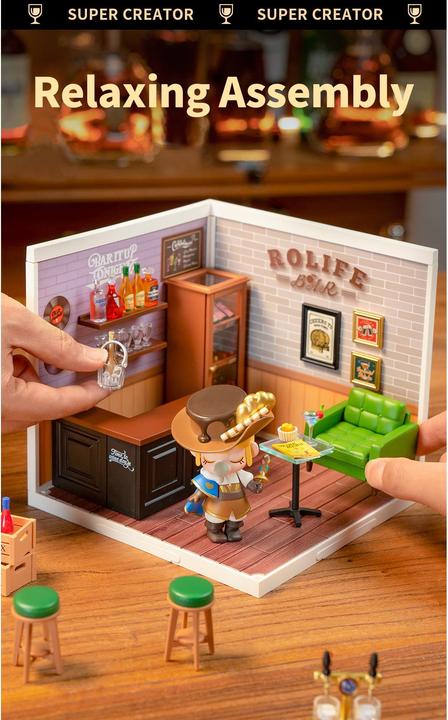 Actual product image Robotime Leisurely Cheers Bar