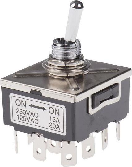 Immagine prodotto Rs Pro Interruttore leva,4PDT,OnNoneOn,term QC