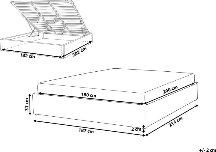 Actual product image Beliani Dinan (180 x 200 cm)