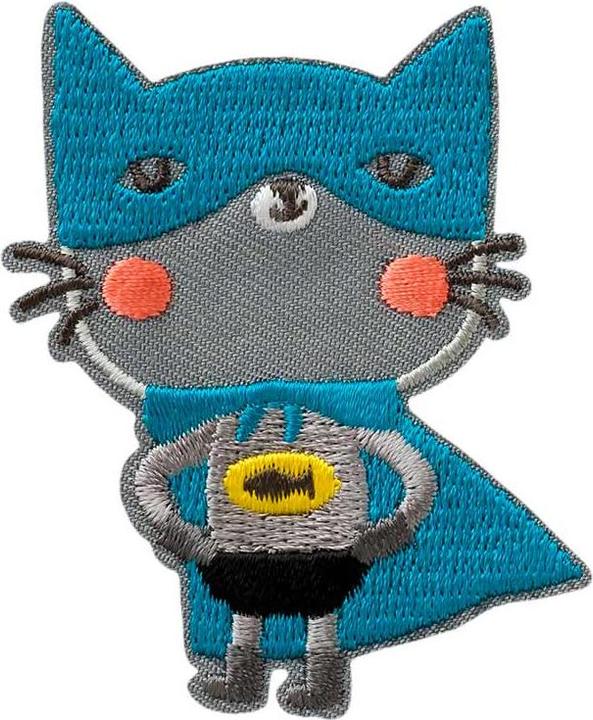 Produktbild Mono Quick Applikationen - Kids and Hits - aufbügelbar Superheld Katze farbig 1 St (1 x)
