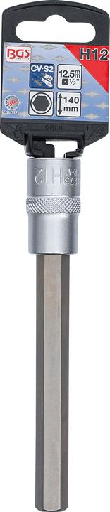 Produktbild BGS Bit-Einsatz Länge 140 mm Antrieb Innenvierkant 12,5 mm (1/2") Innensechskant 12 mm (12,5 mm)