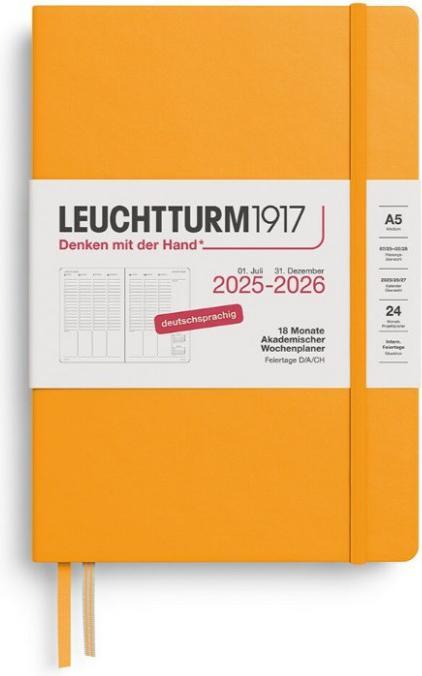 Immagine prodotto Leuchtturm1917 LEUCHTTURM 1W2/S MED.18mon HC R.SUN (A5)