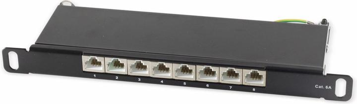 Shiverpeaks Slim Patchpanel Cat.6A 8-Port 0,5HE 10