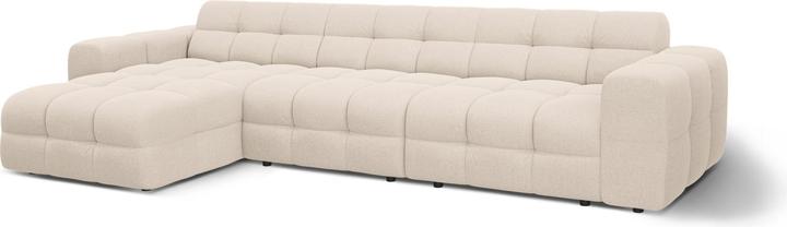 Actual product image Micadoni Velvet Left Corner Sofa, "Kendal", 5 Seats, 357x173x79Made in Europe (Corner sofa)