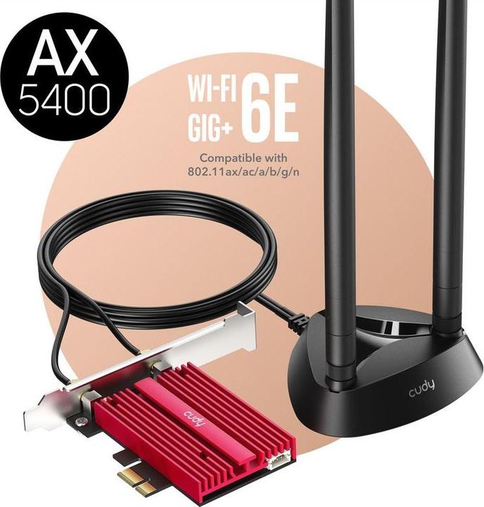 Produktbild Cudy WE4000 network card Internal WLAN / Bluetooth (Mini PCI Express)