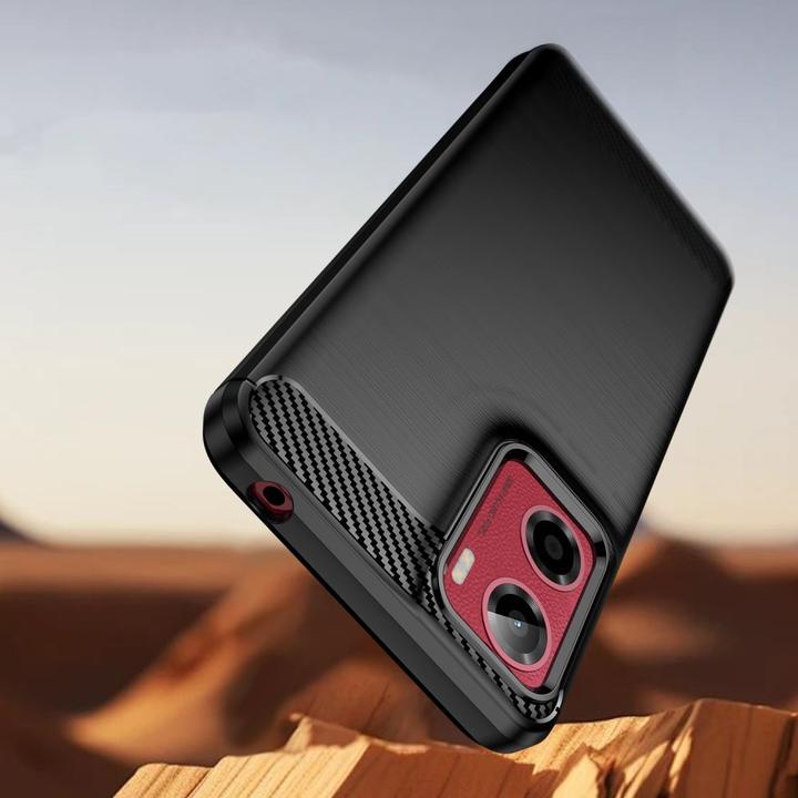 Produktbild Tech-Protect TPUCarbon Case for Motorola Moto G05 / E15 - Black (Motorola Moto G5)