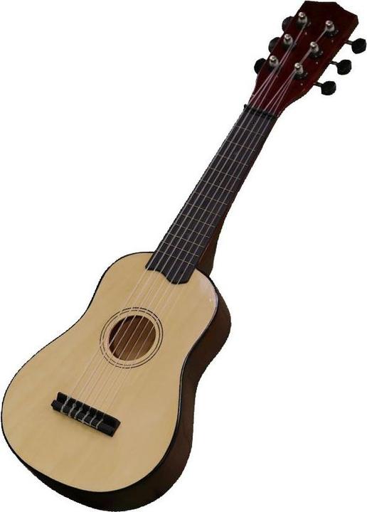 Actual product image 701201P Guitar 55 cm with plectrum, wooden guitar for children, musical instrument for
