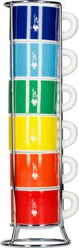 Actual product image Bialetti CUP Set of 6 Porcelain Mugs with Stand Coffee Mug Color 60ml (65 ml, 6 x)